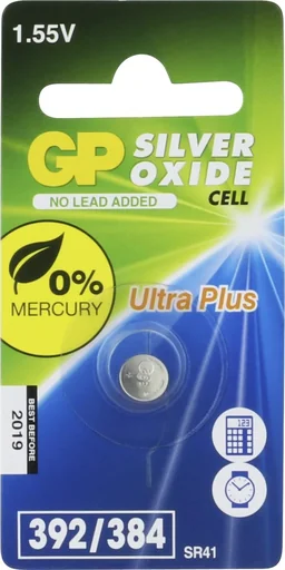 "Silver oxide watch battery SR41 - 1 piece image"