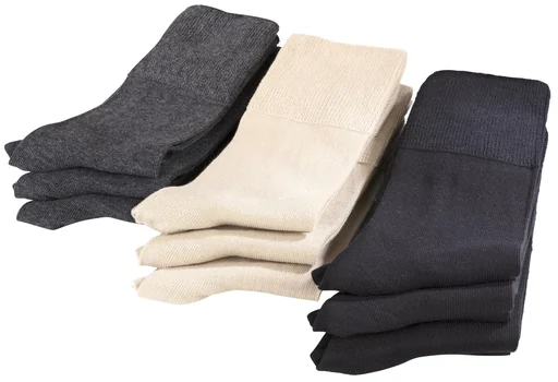 "Vital socks 3-pack, color black, size 39/42 image"