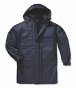 Hooded thermal parka, navy/black, size M