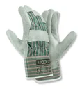 Cowhide split leather gloves Taunus green/red size 11