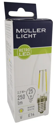 "Glass retro LED reflector lamp with 5 watts, GU10, 230V, warm white image"