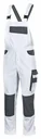 Dungarees EXTREME, white-grey, size XL