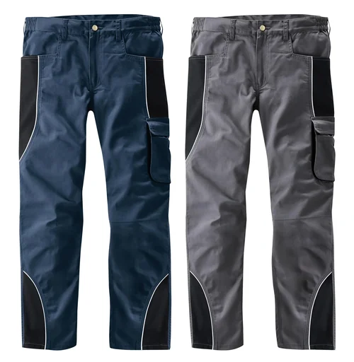 "Trousers with reflective piping, color anthracite/black, size 48 image"