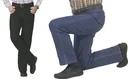 5-pocket stretch jeans, color blue, size 48