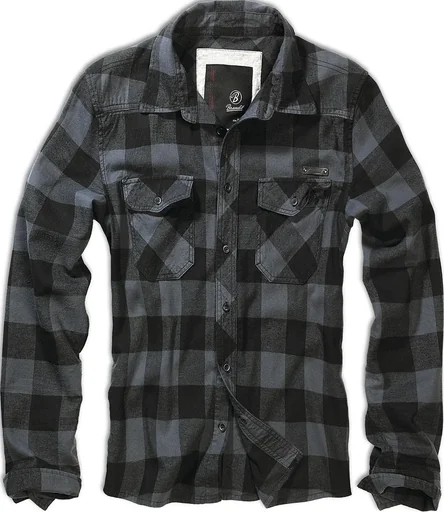 "Checked shirt black/grey, size 3XL image"