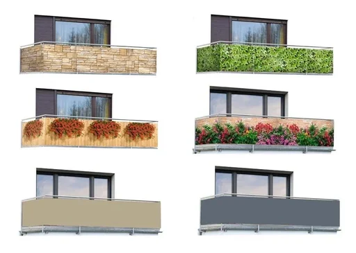 "Balcony privacy screen "Wild Vine" image"
