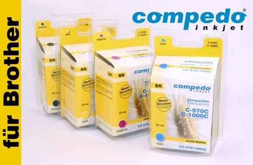 "Printer cartridge for Brother LC1000 yellow image"