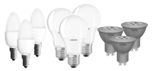 "BASE RETRO SMD LED drop lamp with 5.5 watts, E14, warm white, matt - 3 pieces image"