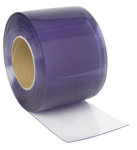 "PVC curtain 200x2mm, transparent, 25m roll image"