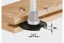 Disc grooving cutter HW D40 x 2.5