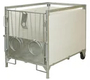 Calf box, large 160 cm x 100 cm including roof