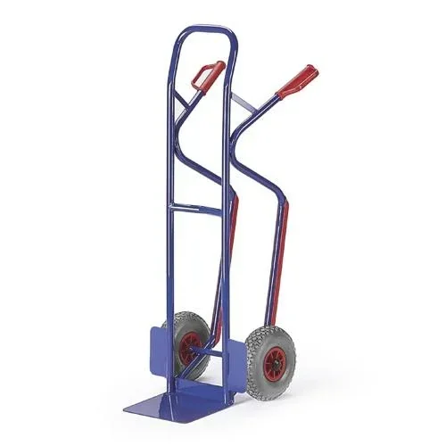 "Steel tube box cart stair slide pneumatic tires 260 mm image"