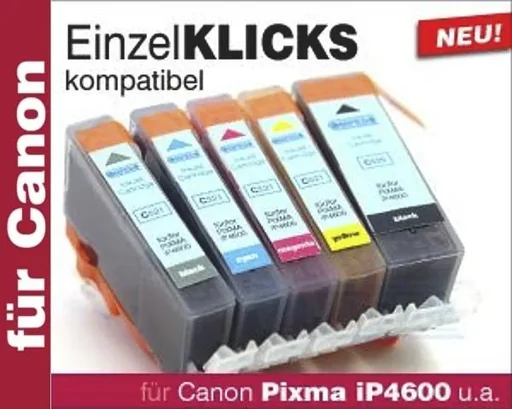 "Printer cartridge for CANON CLI-521 magenta chip image"