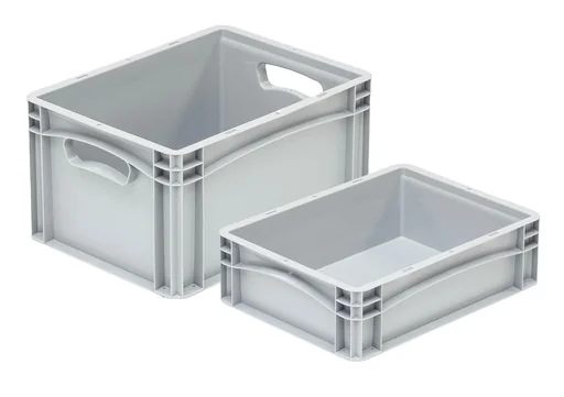 "Euro-standard container, 300 x 400 x 120 mm, grey image"