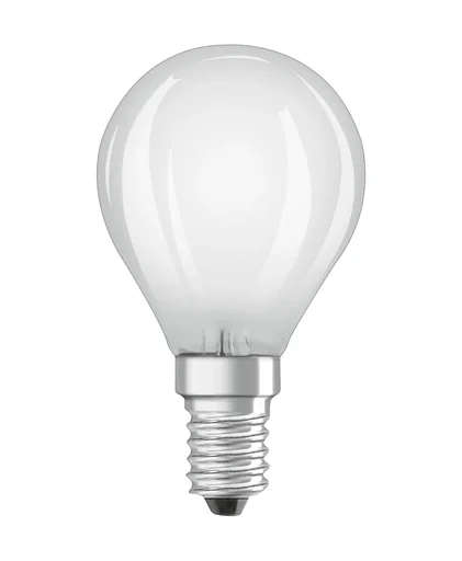 "LED SUPERSTAR RETROFIT drop lamp with 5 watts, E14, cool white, matt, dimmable image"