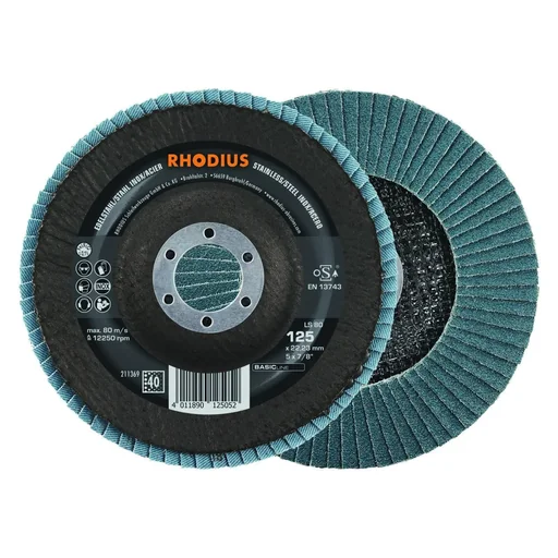 "Flap disc LS80 steel & INOX, 125 x 22 x 22.23 mm, K60, 10 pieces image"