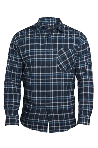 "Checked flannel shirt, length 85cm, size 47/48, color-sorted image"
