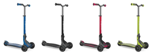 "ULTIMUM scooter for children and adults, 125/90 mm extra wide, ABEC 7, 3-wheeled, height-adjustable, red image"