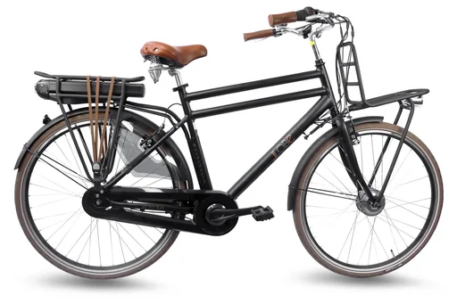 "Men's City E-Bike, 28 inches, frame height 50 cm, 7-speed hub gear, 3 Gent black, 15.6Ah image"