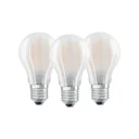 BASE RETRO LED candle with 4 watts, E14, warm white, matt - 3 pieces