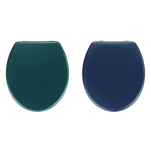 "Toilet seat Prima dark blue matt, MDF image"