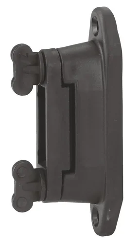 "Professional corner/section insulator for 4 cm tape, black, 6 pieces image"