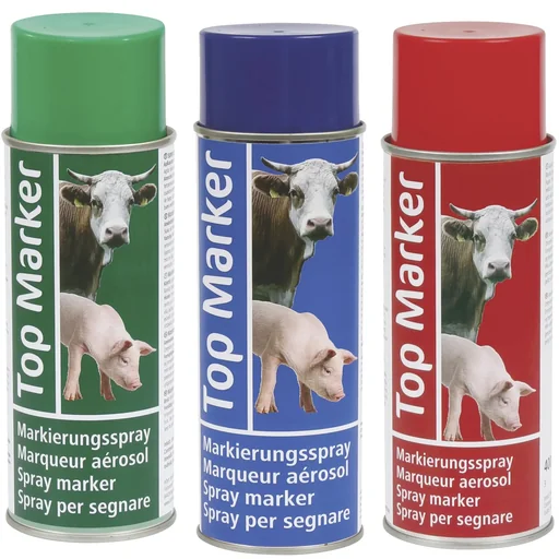"Cattle marking spray 500 ml, blue Top Marker image"