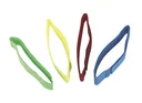 Cow marking bands, with Velcro fastener, blue, pack of 10