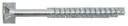 Chipboard screws TX countersunk head galvanized 6x100mm TX30 150 pieces