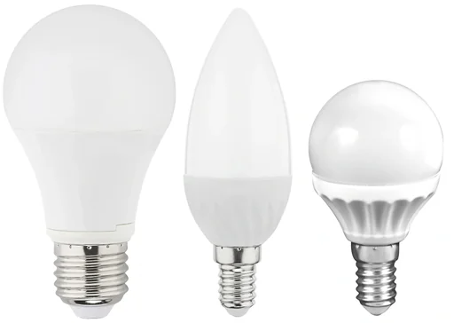 "LED candle lamp, 4.5 watts, E14, warm white - 3 pieces + 1 piece FREE image"