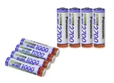 NiMH Micro (AAA) batteries with 1000mAh - 4 pieces with battery box