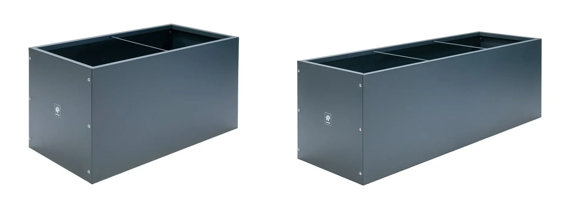 "Herstera Garden Jardinière Cube 100×50×50 cm Anthracite – Carré potager en acier pour jardin & terrasse image"