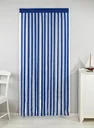 Door curtain blue and white