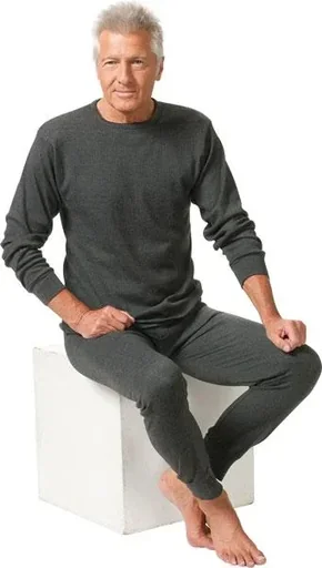 "Thermal undershirt, long-sleeved, anthracite, size 2XL image"