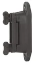 Professional corner/section insulator for 4 cm tape, black, 10 pieces