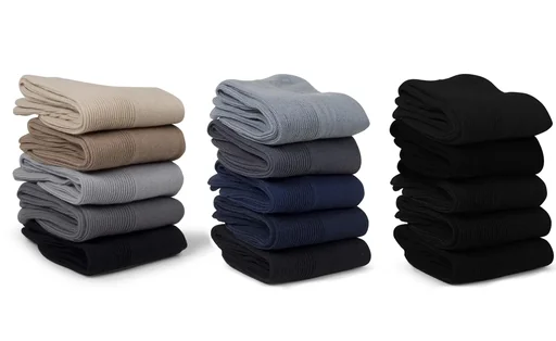 "Comfortable socks, light assorted, size 39 - 42, 5 pairs image"