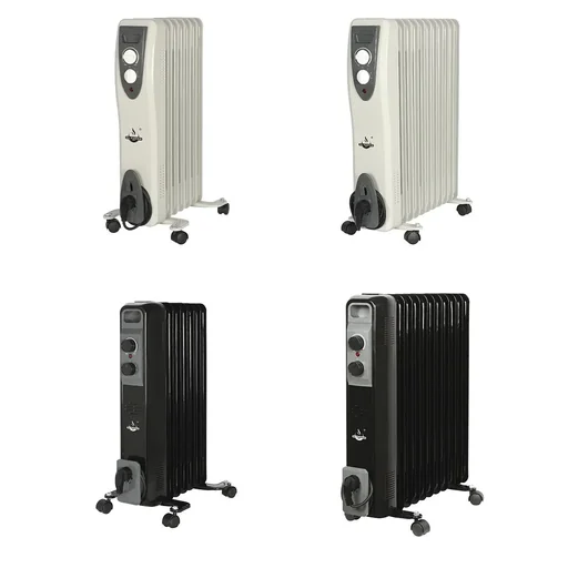 "Mobile oil radiator, white, 7 fins image"