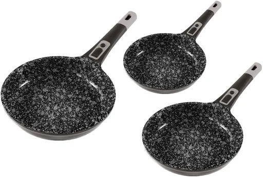 "Cast aluminum frying pan MOONSCAPE Ø 24 cm with click handle image"