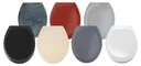 Premium WC seat "Ottana", beige, with soft-close