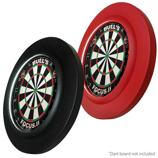"Dartboard border with red lighting image"