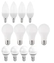 LED bulb in light bulb shape, 9 watts, E27, warm white, 3 pieces + 1 piece FREE
