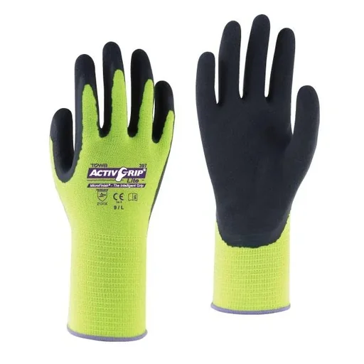 "Polyester fine-knit glove ActivGrip Lite, size 10 image"