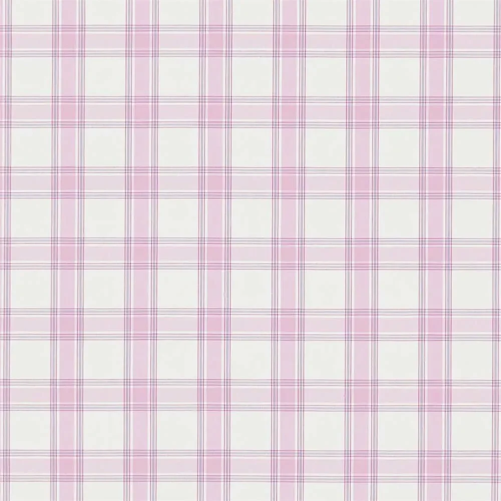 "Little Sanderson Abracazoo tissu à carreaux Brighton rose lilas image"