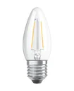 LED STAR FILAMENT candle with 4 watts, E27, warm white, clear