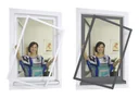 Premium insect screen frame set for windows 100 x 120 cm, anthracite