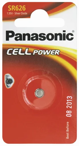 "Silver oxide button cell SR626 / V377, 1 piece image"