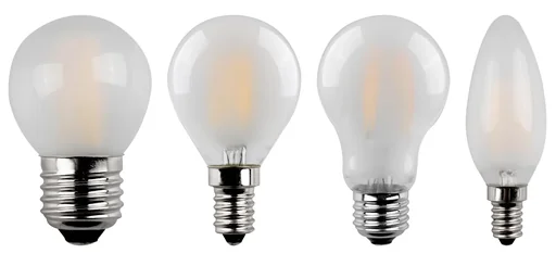 "Retro LED candle lamp with 2 watts, E14, warm white, matt image"