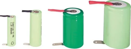 "NiMH battery SUB-C with 4500mAh and Z-soldering lug in plastic casing image"