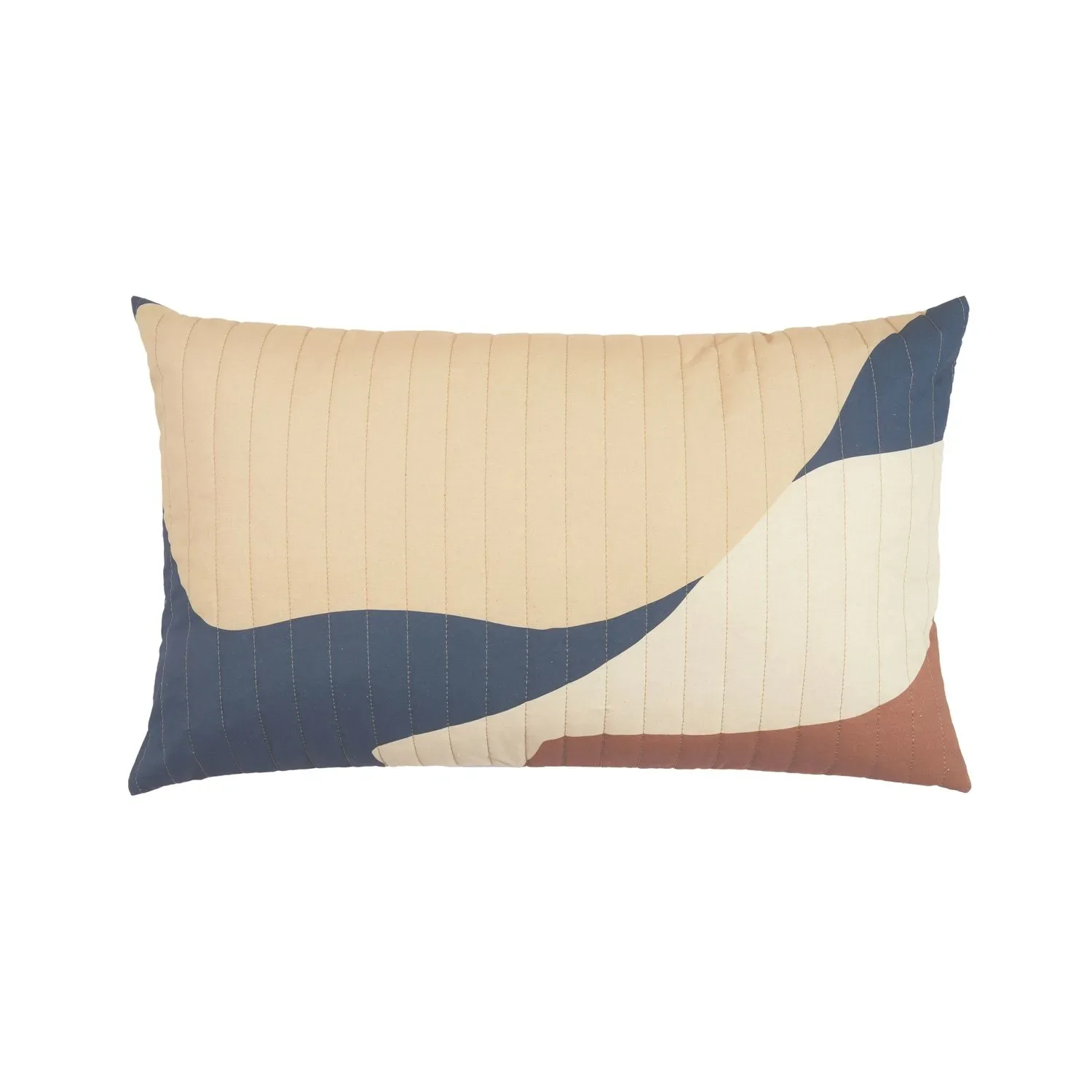 Nobodinoz LANDSCAPE Coussin pour enfant, coussin matelassé - 60 x 40 cm, grand, couleur : Blauer Canyon