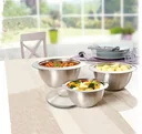 Thermo bowl with lid, stainless steel, 2 liters